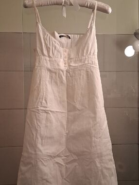Brandy Melville White Button-Front Top